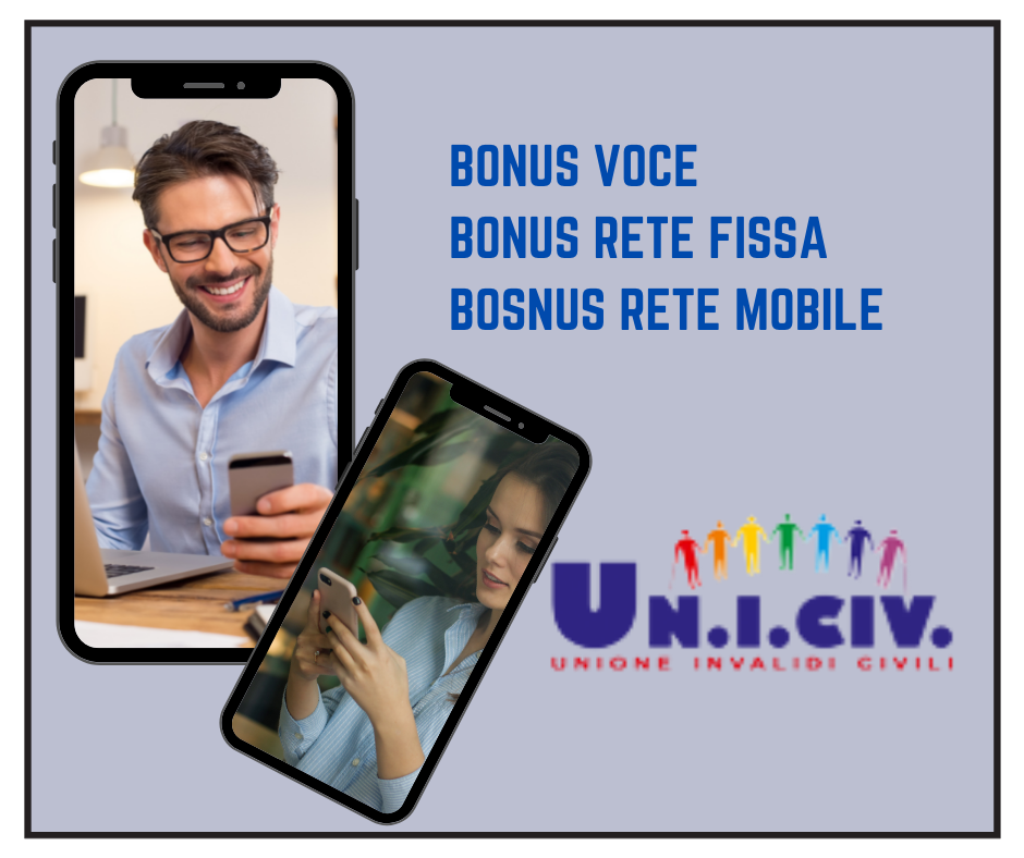 Bonus telefonia e internet per persone con disabilità.
