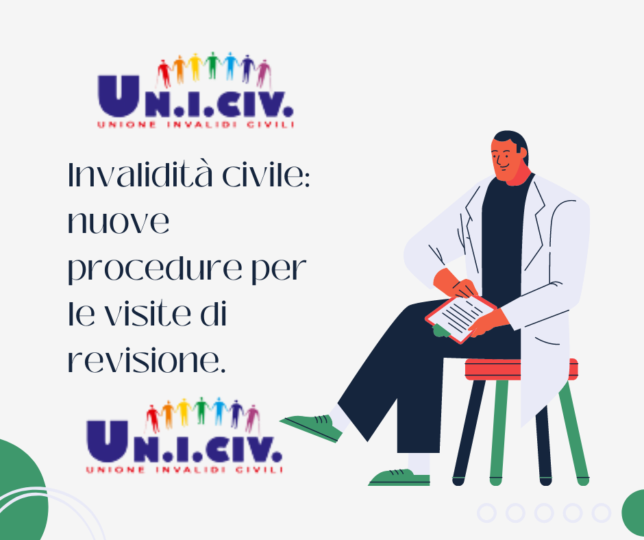 Invalidità civile ATTENZIONE: news per le visite di revisione.