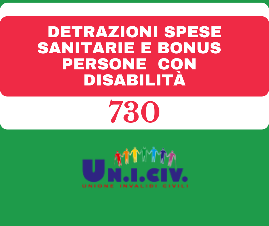 730/2022: detrazioni spese sanitarie e bonus  alle persone con disabilità