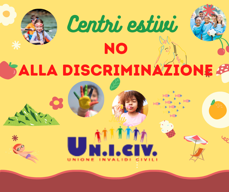 Centri estivi: NO alla discriminazione dei bambini con disabilità.