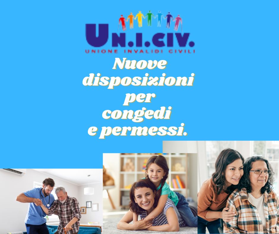 Nuove disposizioni per congedi e permessi.