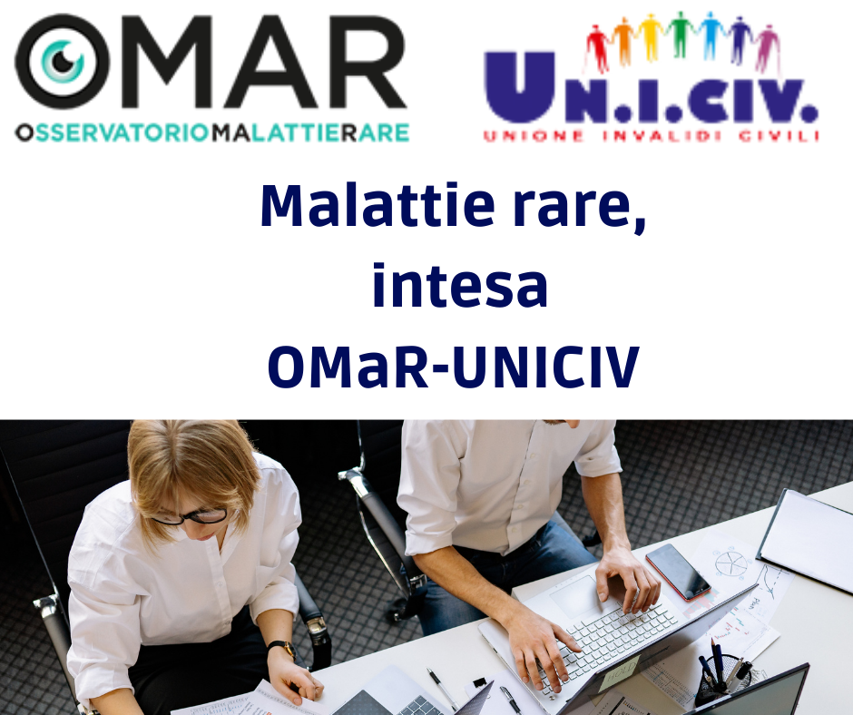 Malattie rare, intesa OMaR-UNICIV per supportare i pazienti nell’ottenimento dei diritti