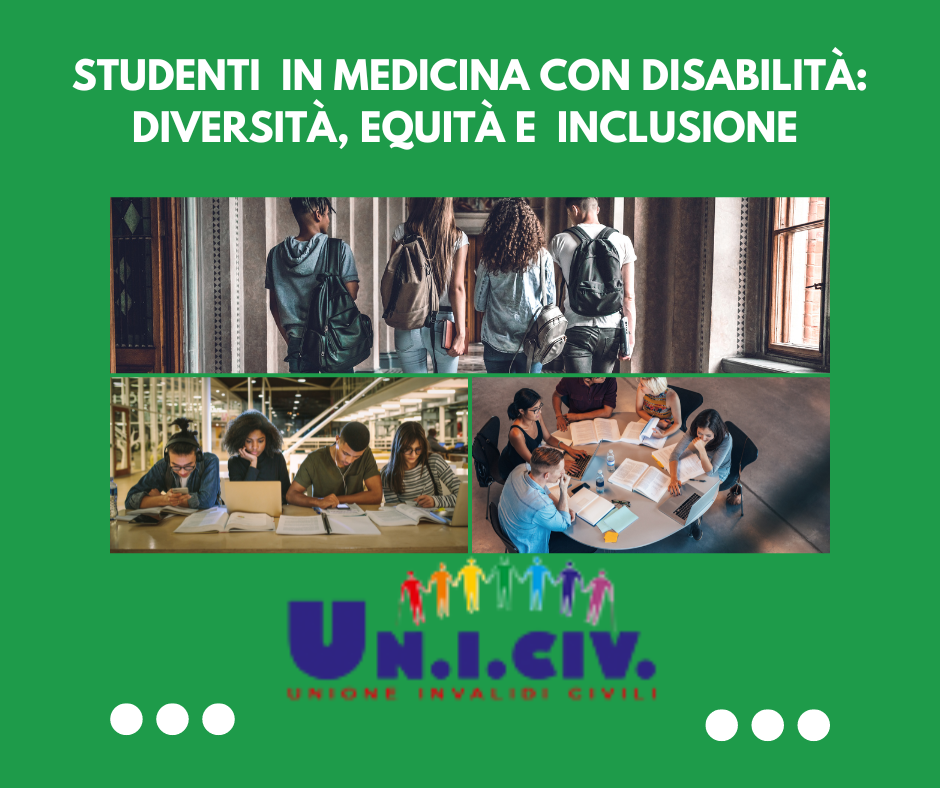 Studenti  in medicina con disabilità: diversità, equità e  inclusione