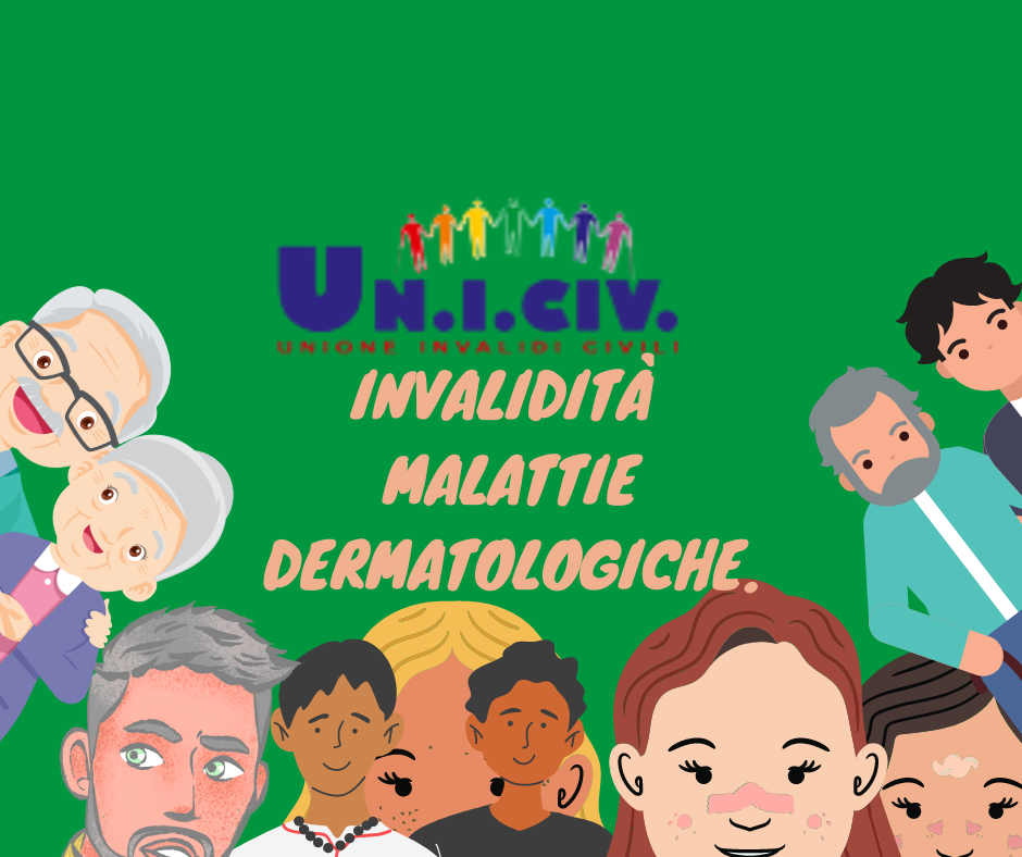 Invalidità malattie dermatologiche.