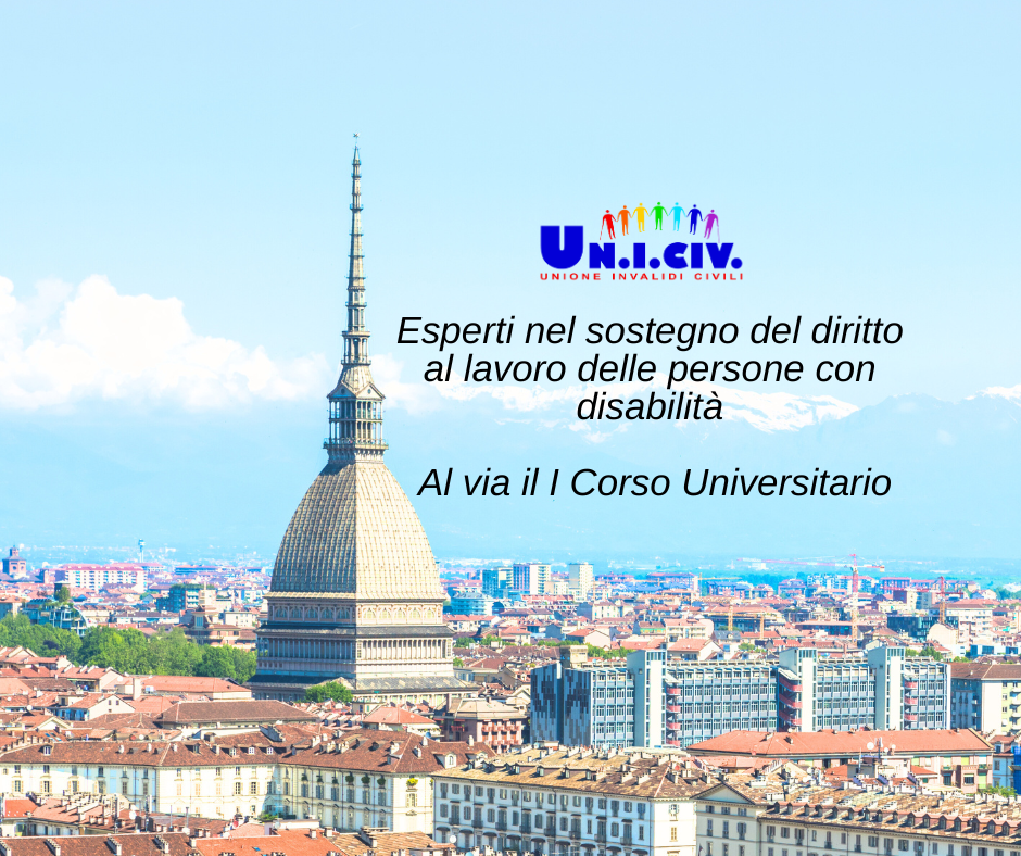 Al via a Torino il I Corso Universitario per formare esperti nel sostegno del diritto al lavoro delle persone con disabilità